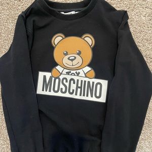 Authentic Youth Moschino Black Crewneck 10Y